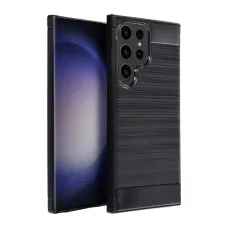 Samsung Galaxy A54 5G Carbon szénszál mintájú TPU tok fekete