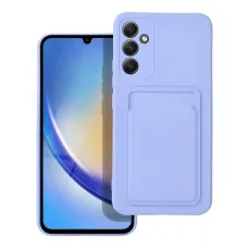 Samsung Galaxy A54 5G Card Case Szilikon tok hátlapi kártyatartóval lila