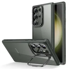 Samsung Galaxy S23 Ultra ESR Classic Kickstand tok áttetsző/zöld