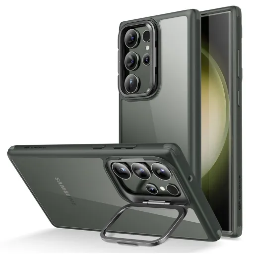 Samsung Galaxy S23 Ultra ESR Classic Kickstand tok áttetsző/zöld