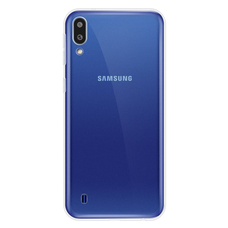 Značkové puzdro pre Samsung A30 priehľadné