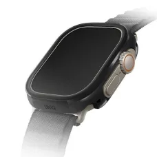 UNIQ Valencia Apple Watch Ultra 49 mm alumínium tok, éjfekete