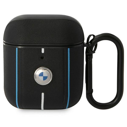 AirPods 1/2 BMW BMA222RVSK Leather Color Lines tok fekete AirPods 1/2 BMW BMA222RVSK Leather Color Lines tok fekete