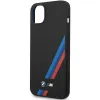 iPhone 14 Plus BMW BMHCP14M22SOTK Silicone Slanted  Stripes tok fekete - 1. kép