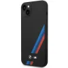 iPhone 14 Plus BMW BMHCP14M22SOTK Silicone Slanted  Stripes tok fekete - 2. kép