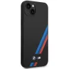 iPhone 14 Plus BMW BMHCP14M22SOTK Silicone Slanted  Stripes tok fekete - 3. kép