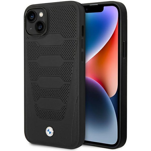iPhone 14 BMW BMHCP14S22RPSK Leather Seats Pattern ülésmintás tok fekete iPhone 14 BMW BMHCP14S22RPSK Leather Seats Pattern ülésmintás tok fekete