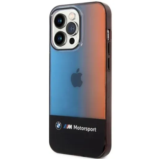 iPhone 14 Pro Max BMW BMHCP14X22HMGK Half Tricolor tok fekete