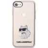 iPhone 7/8/SE 2020/SE 2022 Karl Lagerfeld KLHCI8HNCHTCP Ikonik Choupette tok rózsaszín - 1. kép