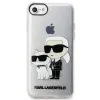 iPhone 7/8/SE 2020/SE 2022 Karl Lagerfeld KLHCI8HNKCTGT Glitter Karl és Choupette tok átlátszó - 2. kép