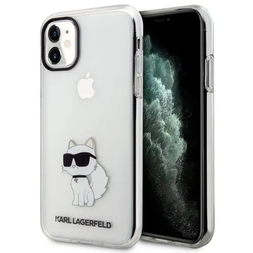 iPhone 11/XR Karl Lagerfeld KLHCN61HNCHTCT Ikonik Choupette tok átlátszó