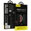 iPhone 14 Pro/15 Privacy kijelzővédő üvegfólia fekete - 3. kép