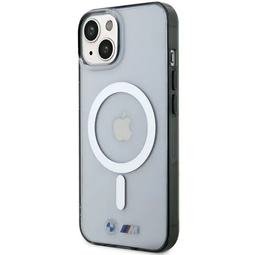 iPhone 14 Plus BMW BMHMP14MHCRS Silver Ring MagSafe tok átlátszó