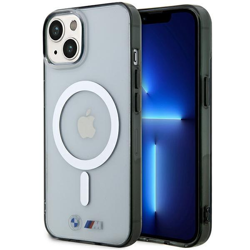 iPhone 14 Plus BMW BMHMP14MHCRS Silver Ring MagSafe tok átlátszó iPhone 14 Plus BMW BMHMP14MHCRS Silver Ring MagSafe tok átlátszó