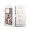 iPhone 14 Pro Guess PC/TPU Flowers IML MagSafe kompatibilis tok (GUHMP14LHCFWSA) - 1. kép