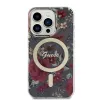 iPhone 14 Pro Guess PC/TPU Flowers IML MagSafe kompatibilis tok (GUHMP14LHCFWSA) - 4. kép