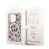 iPhone 14 Pro Guess PC/TPU Flowers IML MagSafe kompatibilis tok rózsaszín (GUHMP14LHCFWSP) - 2. kép