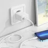 Borofone BN9 Reacher hálózati töltő adapter 2xType C QC 3.0 PD 35W fehér - 3. kép