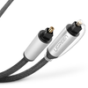 Ugreen AV108 Toslink audio optikai kábel, fonott alumínium, 1.5m (szürke) - 2. kép