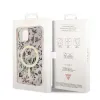 iPhone 14 Guess PC/TPU Flowers IML MagSafe kompatibilis tok rózsaszín (GUHMP14SHCFWSP) - 3. kép