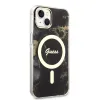 iPhone 14 Guess Marble IML MagSafe kompatibilis tok fekete (GUHMP14SHTMRSK) - 0. kép