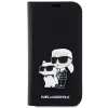 iPhone 14 Pro Karl Lagerfeld KLBKP14LSANKCPK PU Saffiano Karl és Choupette NFT fliptok fekete - 2. kép