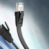 Ugreen NW134 lapos hálózati kábel fém csatlakozókkal, Ethernet RJ45, Cat.8, U / FTP, 0.5m (fekete) - 0. kép