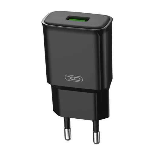 XO L92D hálózati töltő adapter 1x USB, 18W, QC 3.0 (fekete)