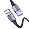 Ugreen (USB-A USB-A) USB3.0 kábel 2A, 1m (fekete) - 0. kép