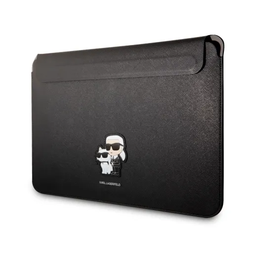 Karl Lagerfeld  Saffiano Karl és Choupette NFT laptop tok 13/14'' fekete (KLCS14SAKCPMK)