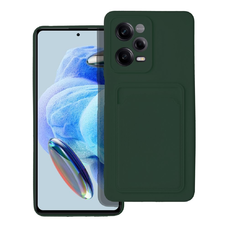 Xiaomi Redmi Note 12 Pro 5G Card Case Silikónové puzdro so zadným držiakom na karty zelené Xiaomi Redmi Note 12 Pro 5G Card Case Silikónové puzdro so zadným držiakom na karty zelené