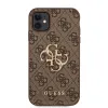 iPhone 11 Guess PU 4G Metal Logo tok barna (GUHCN614GMGBR) - 0. kép