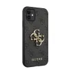 iPhone 11 Guess PU 4G Metal Logo tok szürke (GUHCN614GMGGR) - 3. kép