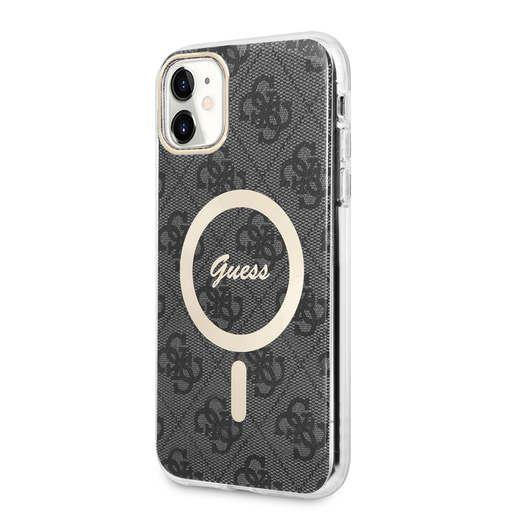 iPhone 11 Guess 4G IML MagSafe kompatibilis tok fekete (GUHMN61H4STK) iPhone 11 Guess 4G IML MagSafe kompatibilis tok fekete (GUHMN61H4STK)