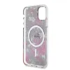 iPhone 11 Guess PC/TPU Flowers IML MagSafe kompatibilis tok (GUHMN61HCFWSA) - 3. kép