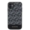 iPhone 11 Guess PU G Cube MagSafe kompatibilis tok fekete (GUHMN61HGCFSEK) - 0. kép