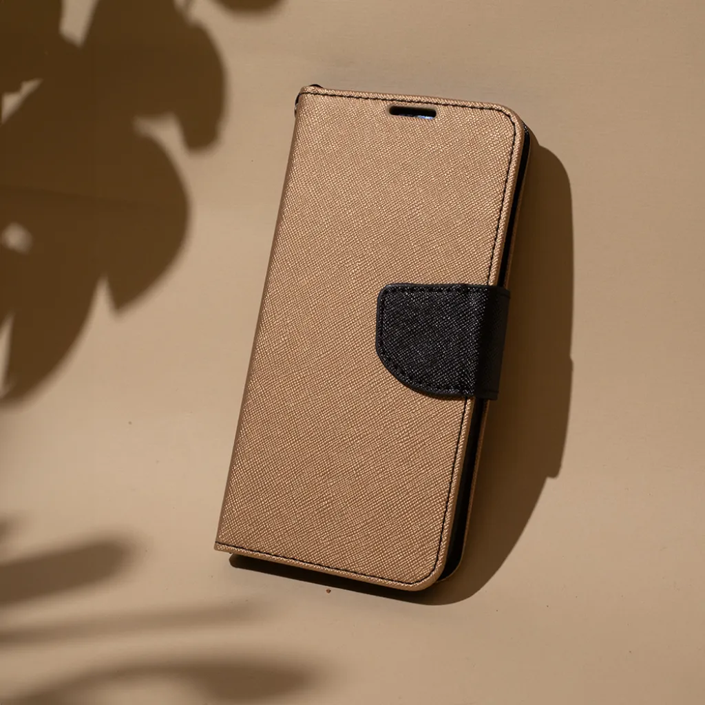 Xiaomi Redmi A1/Redmi A2 Fancy fliptok arany-fekete - 9