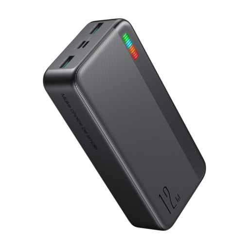 Joyroom Dazzling Powerbank 30000mAh 12W fekete (JR-T018)