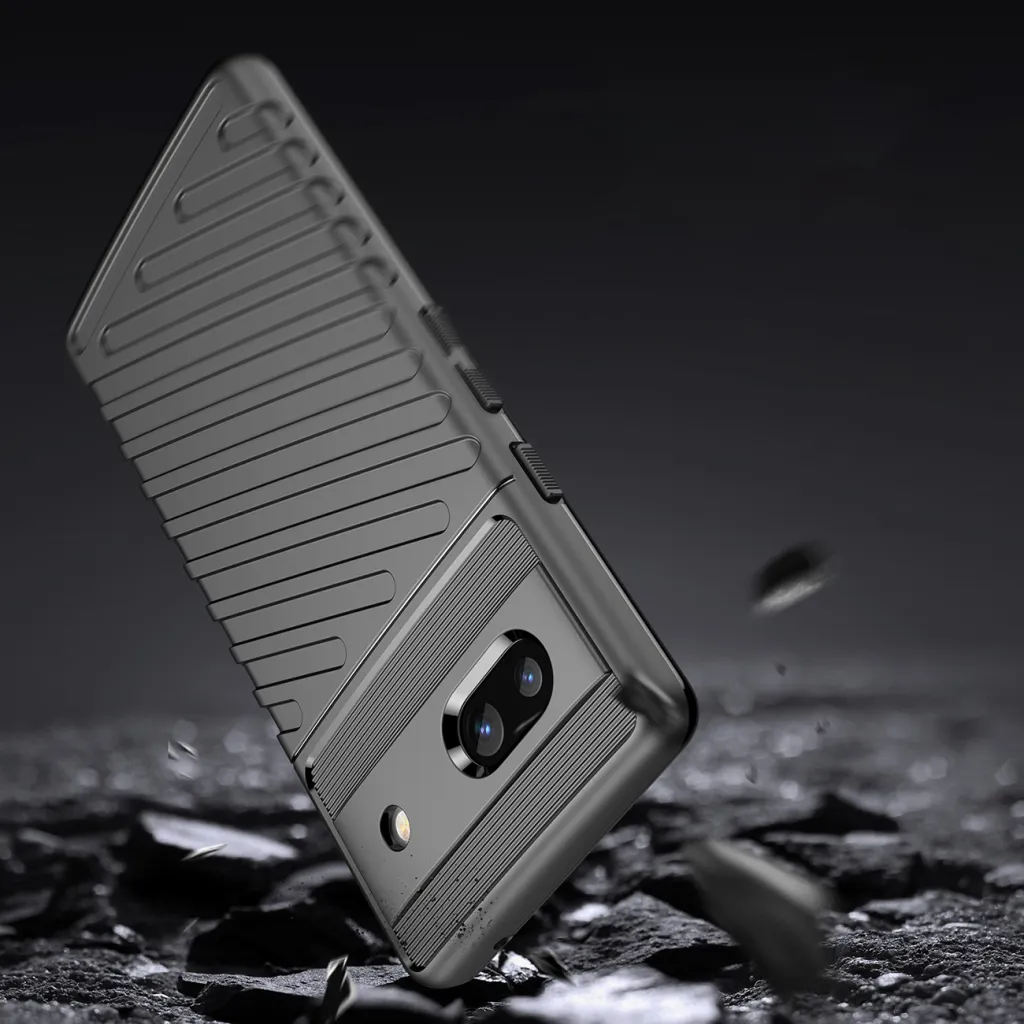 Google Pixel 7a Thunder fokozott védelmet biztosító flexibilis TPU tok fekete - 8