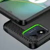 Motorola Moto E13 Carbon szénszál mintájú TPU tok fekete - 4. kép