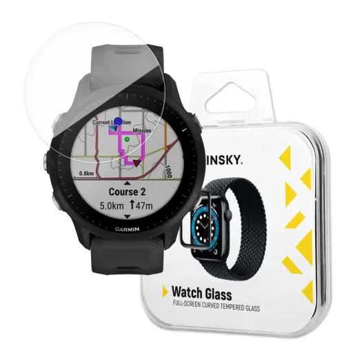 Garmin Forerunner 955 Wozinsky Hibrid kijelzővédő üvegfólia fekete