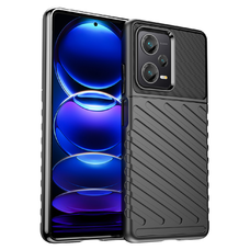 Xiaomi Redmi Note 12 Pro Plus Thunder fokozott védelmet biztosító flexibilis TPU tok fekete