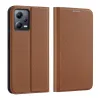 Xiaomi Redmi Note 12 5G/Poco X5 5G Dux Ducis Skin X2 mágneses fliptok barna - 4. kép