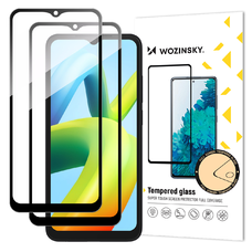 Xiaomi Redmi A1/Redmi A2 üvegfólia Wozinsky Full Glue 9H fekete kerettel tokbarát 2 db