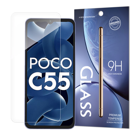 Xiaomi Redmi 11A/Poco C55/Redmi 12C kijelzővédő üvegfólia 9H Xiaomi Redmi 11A/Poco C55/Redmi 12C kijelzővédő üvegfólia 9H