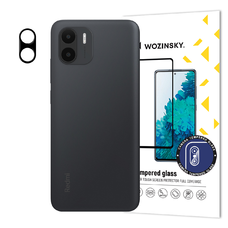 Xiaomi Redmi A1/Redmi A2 Wozinsky Full Camera Glass 9H kameralencse védő üvegfólia fekete