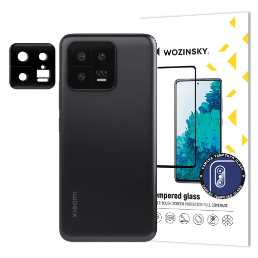 Xiaomi 13 Wozinsky Full Camera Glass 9H kameralencse védő üvegfólia fekete