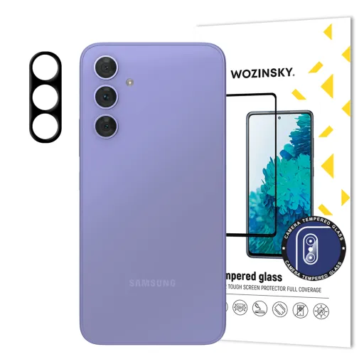 Samsung Galaxy A54 5G Wozinsky Full Camera Glass 9H kameralencse védő üvegfólia fekete