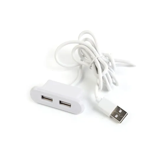 Bútorba építhető USB elosztó, hosszabbító fehér (2xUSB-A)