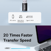 Baseus ZJJQ000103 Ingenuity Mini OTG Type-C Usb A adapter  fekete - 2. kép